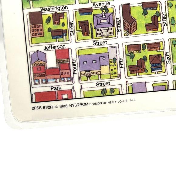 Lot Of 7 Nystrom Plastic Placemats 1988 Education 17”x11” Farm City Land Herff - Picture 4 of 11